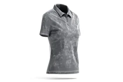 White Women's Polo Shirt 3D Model