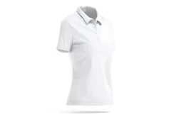 White Women's Polo Shirt 3D Model