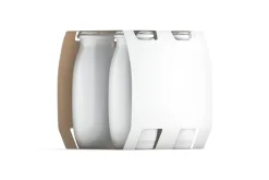 White Yogurt Bottle 4 Pack 3D Model
