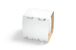 White Yogurt Bottle 4 Pack 3D Model
