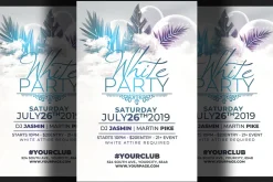 White Affair Party Flyer Template