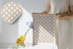 white hearts beige pattern jpeg