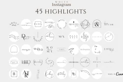 White Minimal Instagram Highlights