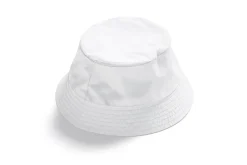 White Nylon Bucket Hat 3D Model