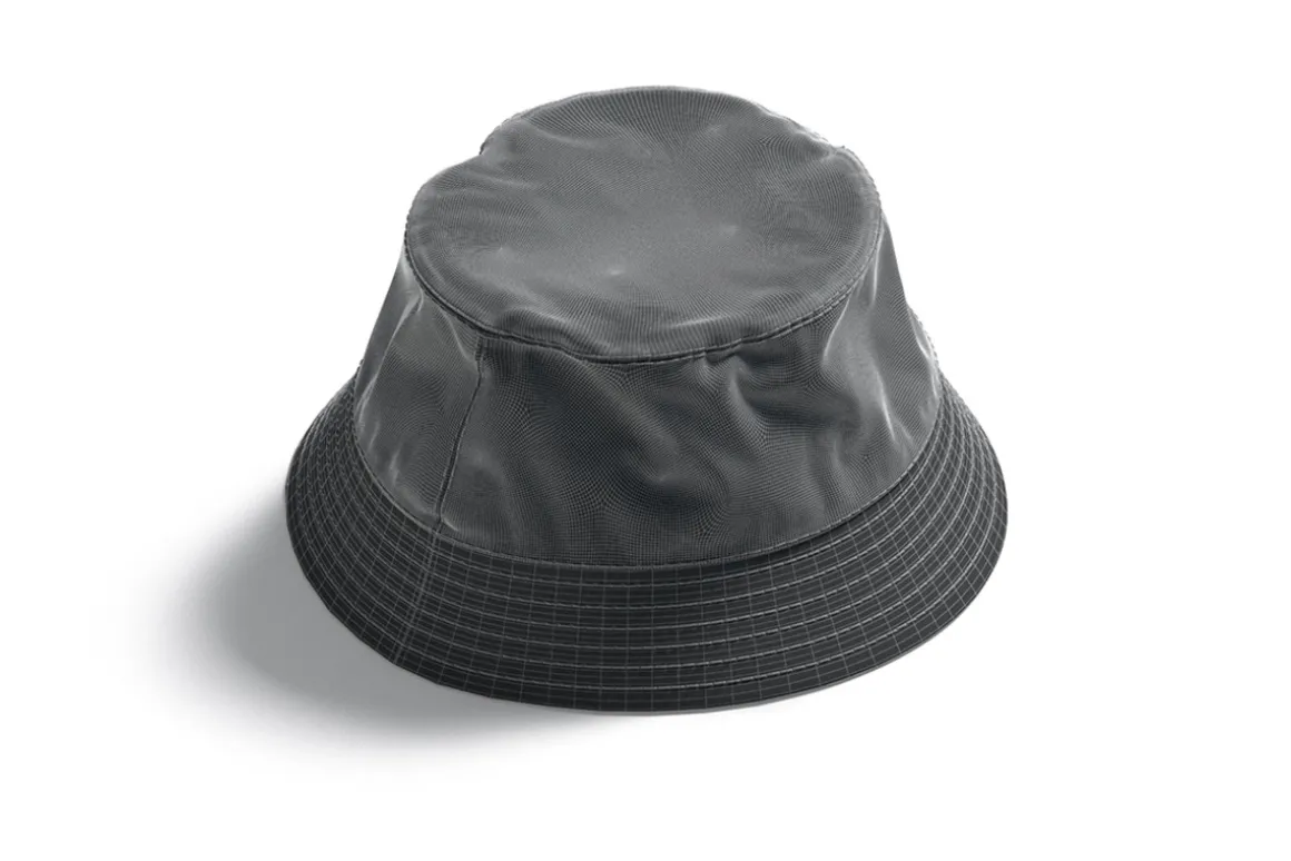 White Nylon Bucket Hat 3D Model
