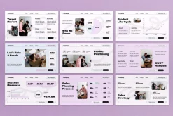White Pink Sales Strategy Plan PPT