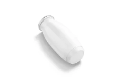 White Plastic Yogurt Bottle 3D Model