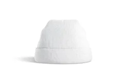White Winter Knitted Beanie 3D Model