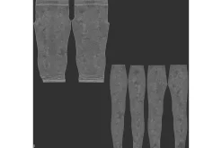 White Women's Leggings 3D Model