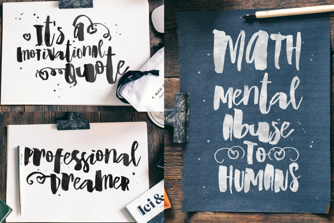 Wiggle Watercolor brush script