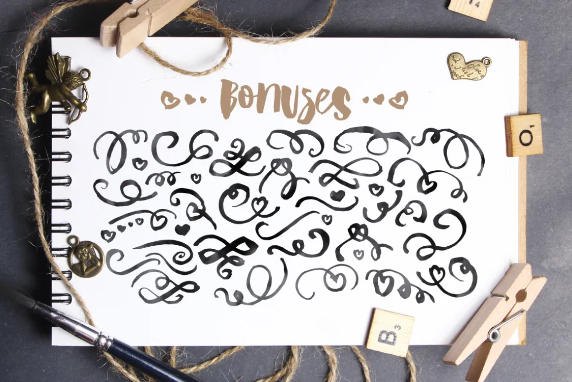 Wiggle Watercolor brush script
