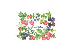 Wild Berry Watercolor Clipart