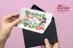 Wild Berry Watercolor Clipart