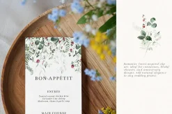 Wildflower Forest Floral Flower Set
