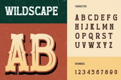 Wildscape Vintage Western Serif Font