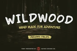 Wildwood Dry Brush Halloween Font