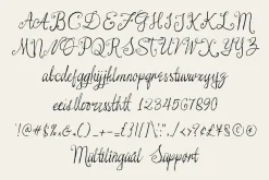 Wilfred Pearl Cursive Script