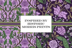 William Morris Floral Pattern Purple