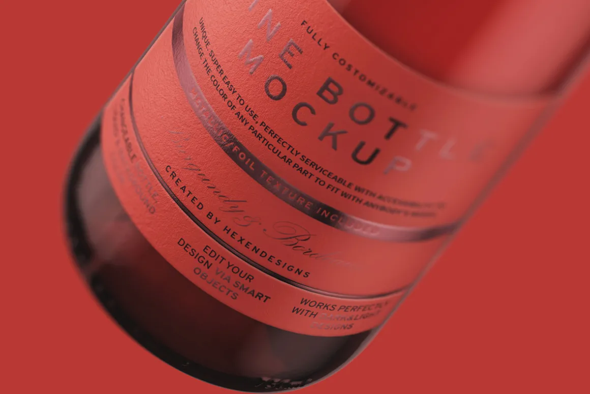Wine Bottle Mockup