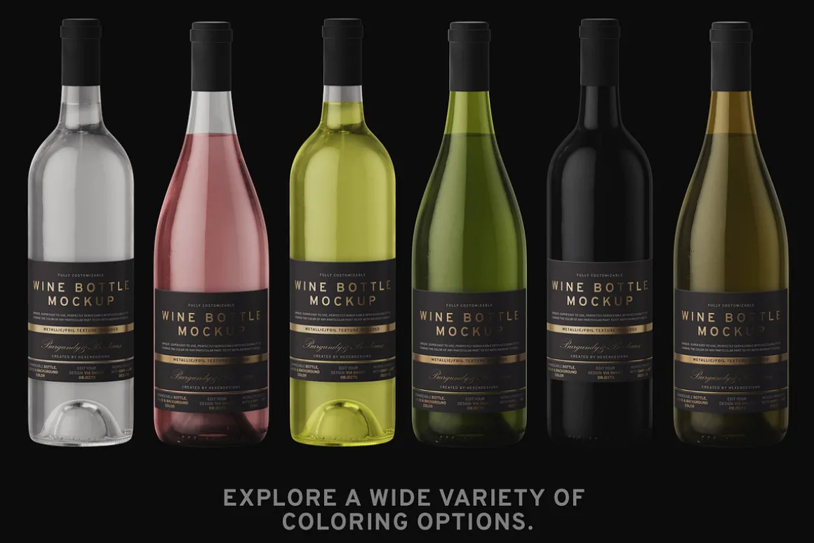 Wine Bottle Mockup