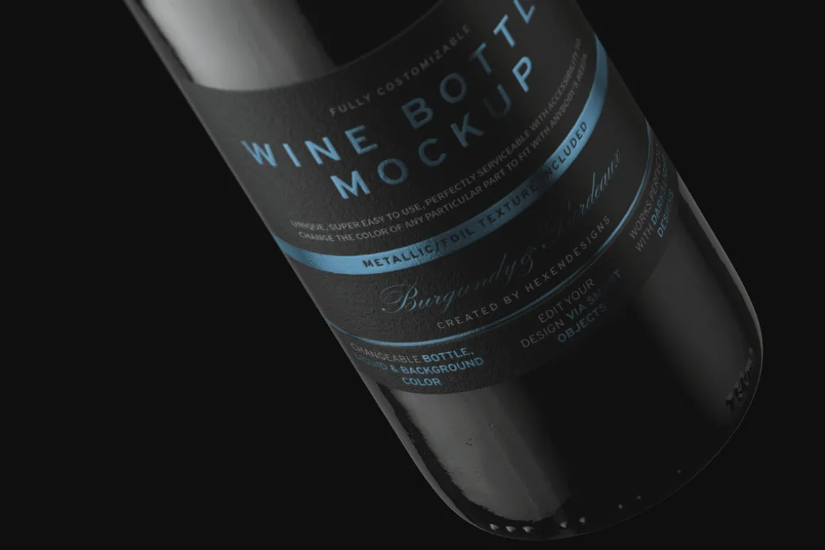Wine Bottle Mockup