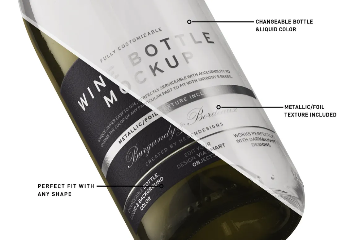 Wine Bottle Mockup