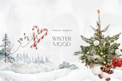 Winter Mood Watercolor Graphics