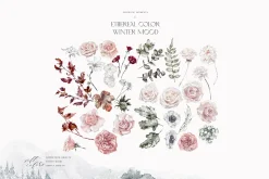 Winter Mood Watercolor Graphics