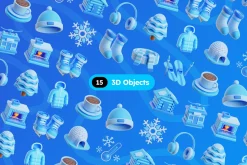 Winter 3D Icons