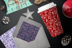 Winter Doodle Patterns set