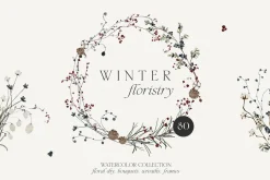 WINTER FLORISTRY - watercolor floral