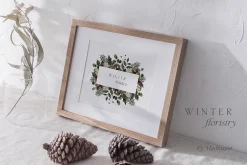 WINTER FLORISTRY - watercolor floral
