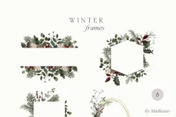 WINTER FLORISTRY - watercolor floral