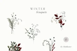 WINTER FLORISTRY - watercolor floral