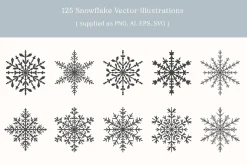 Winter Snowflake Vector Illustration