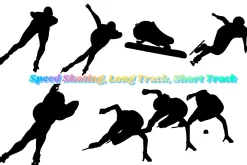 Winter Sports AI EPS PNG Ski, Skate