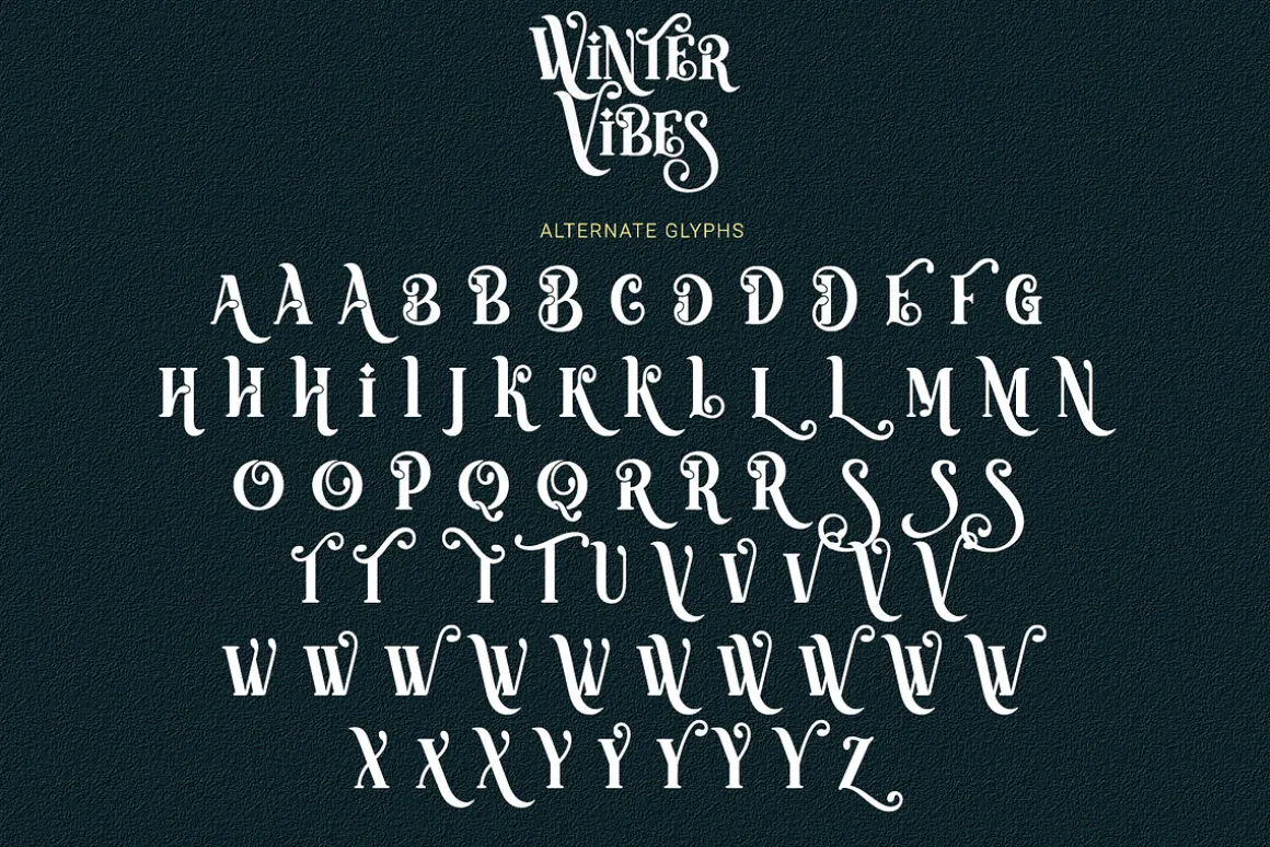 Winter Vibes - Modern All Caps Serif