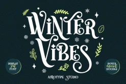 Winter Vibes - Modern All Caps Serif