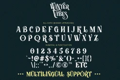 Winter Vibes - Modern All Caps Serif