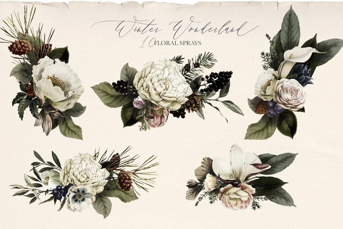 Winter Wonderland Floral Bouquets