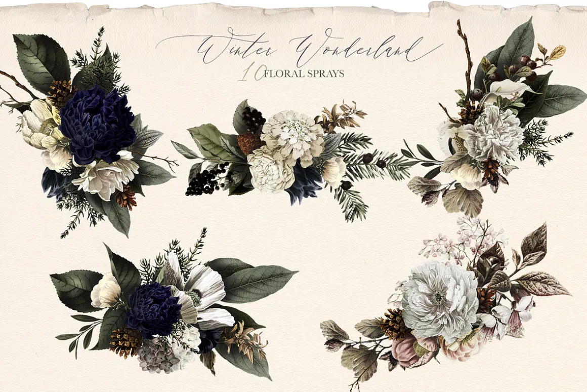 Winter Wonderland Floral Bouquets