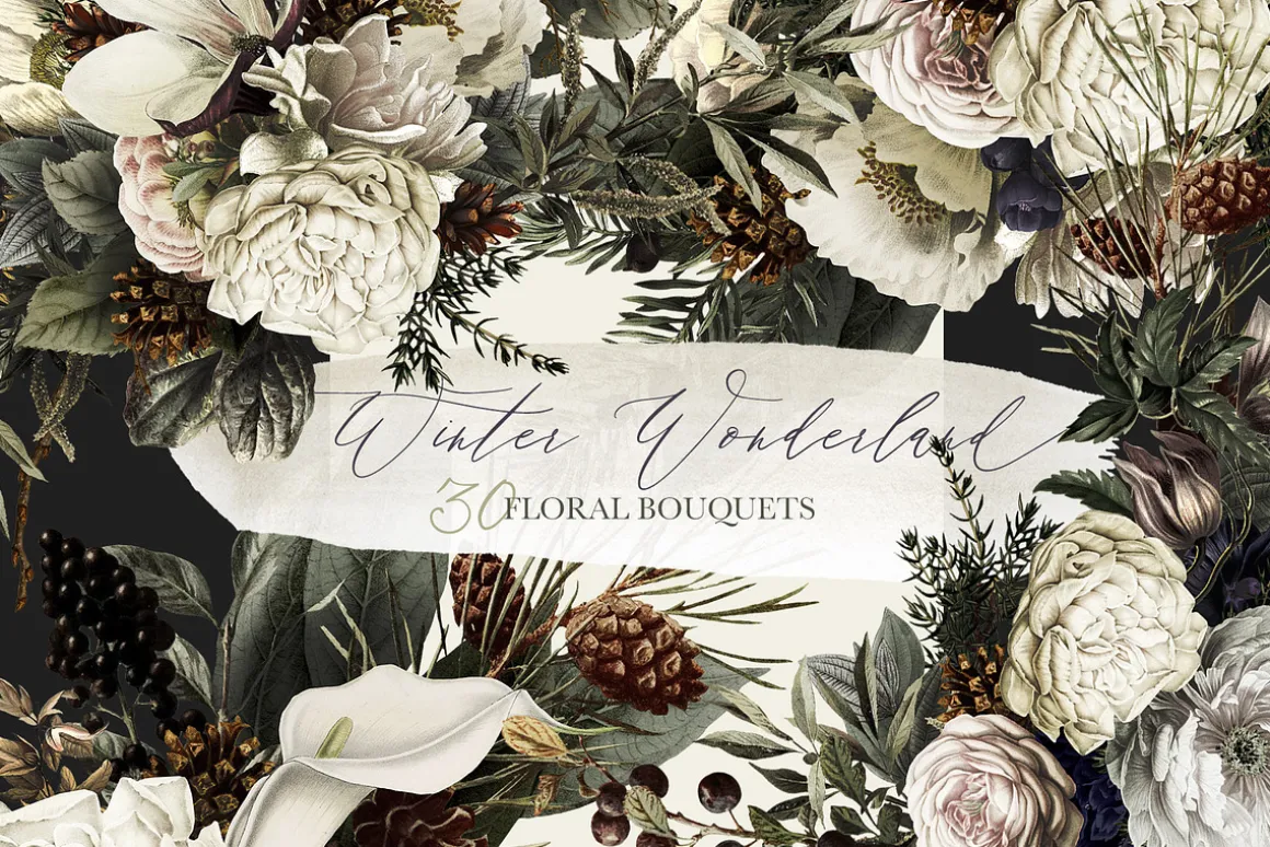 Winter Wonderland Floral Bouquets