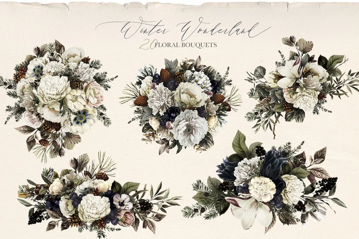 Winter Wonderland Floral Bouquets