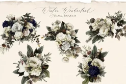 Winter Wonderland Floral Bouquets