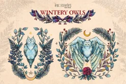 Wintery Owls