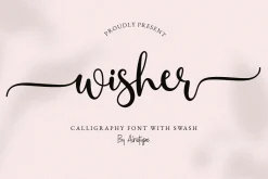 Wisher - Tail Swash Font Script