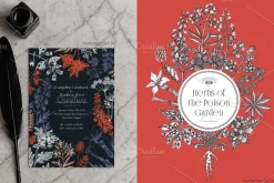 Witchcraft Herbs Vectors & Designs