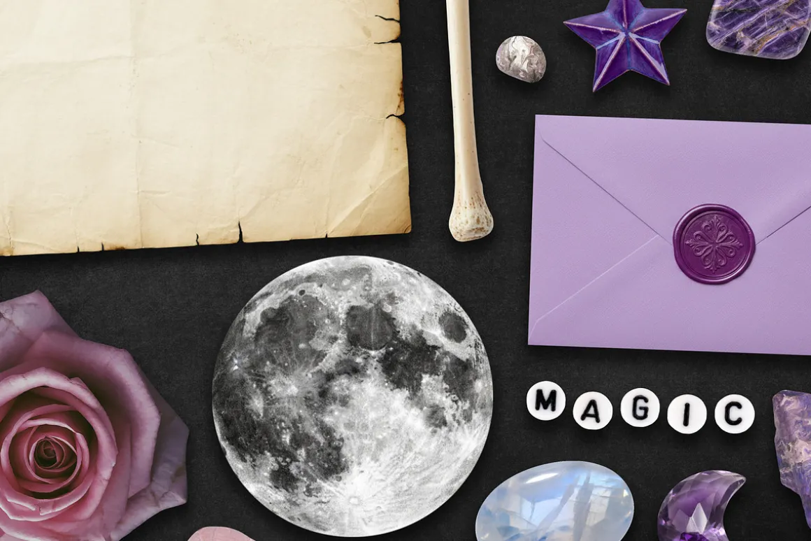 Witch's Magic Drawer Collage Kit