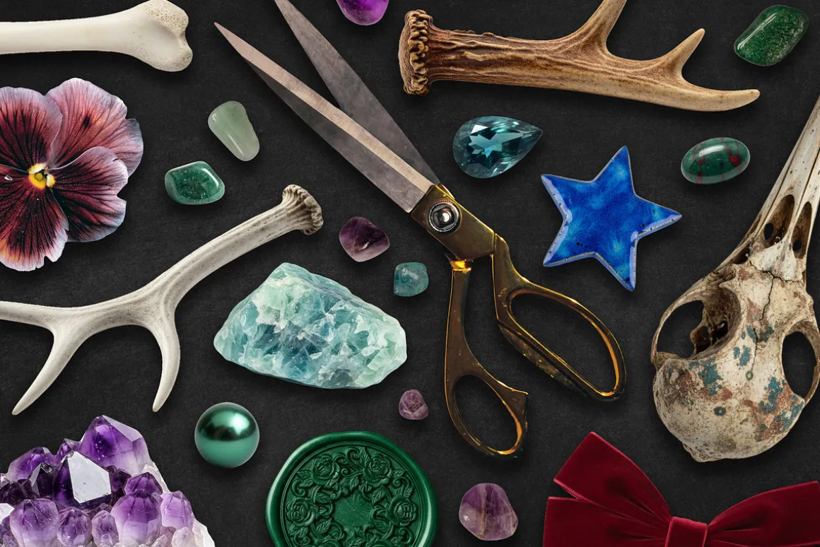 Witch's Magic Drawer Collage Kit