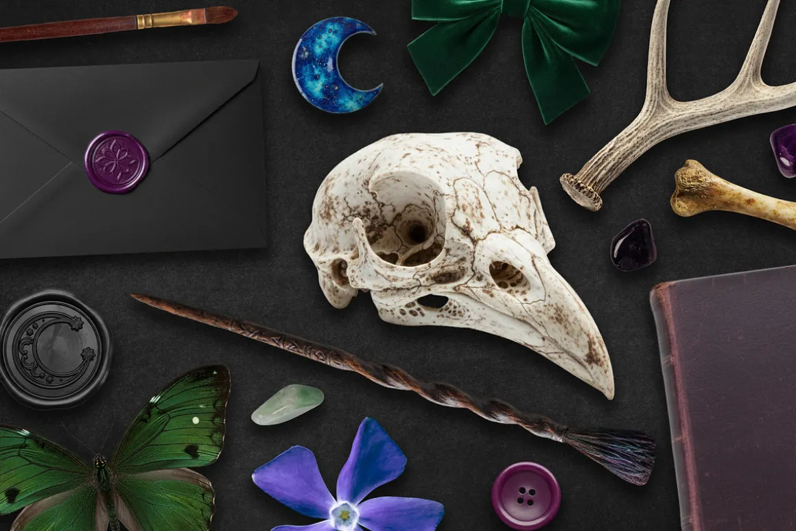 Witch's Magic Drawer Collage Kit